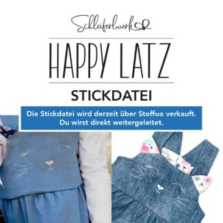 Happy Latz Stickdatei Katzengesicht [Digital]