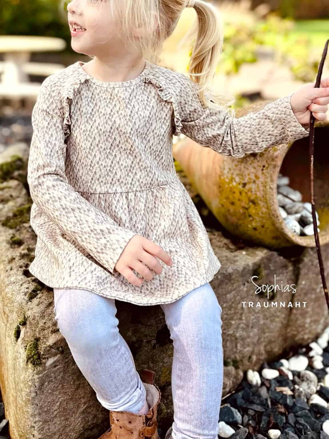 Schnittmuster Ruffled Raglan 62-146 | Schleiferlwerk