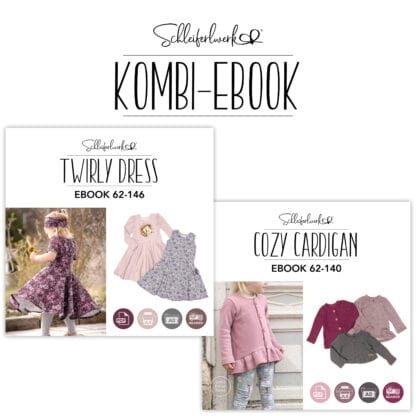 Schnittmuster Twirly Dress und Cozy Cardigan [Digital]